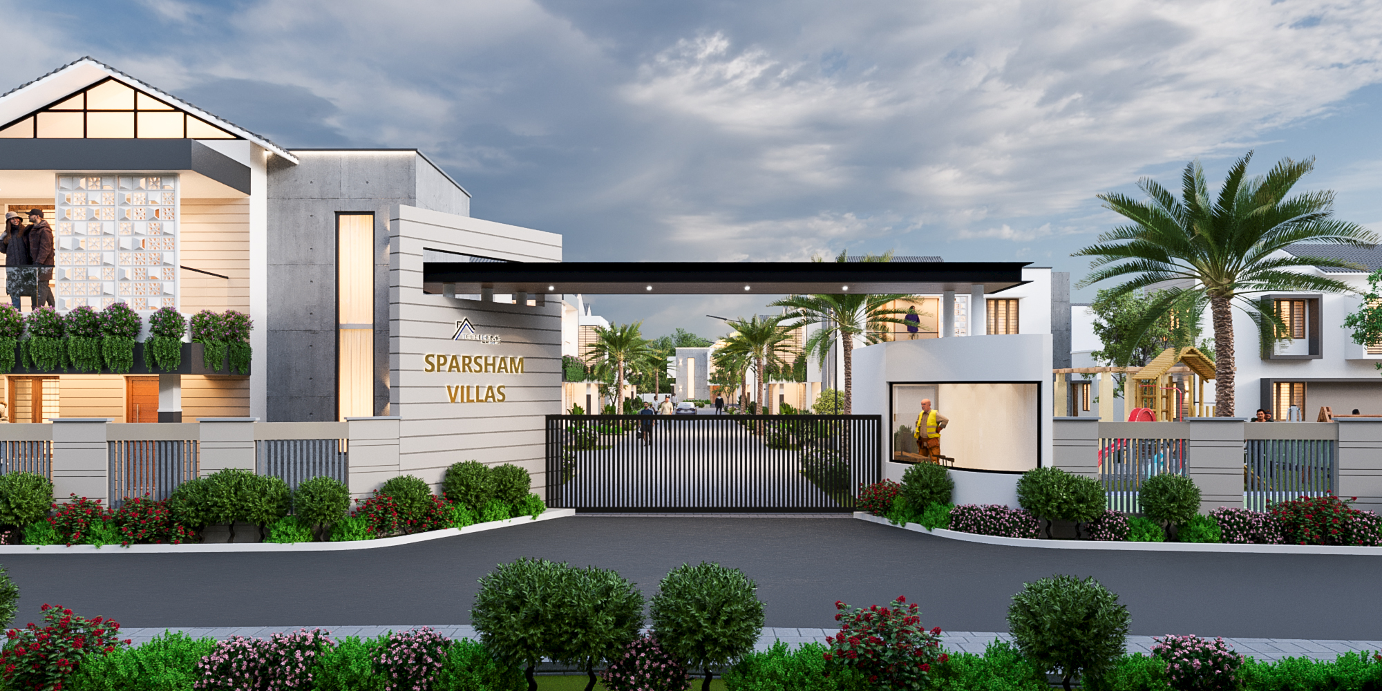 Swimming pool with a view